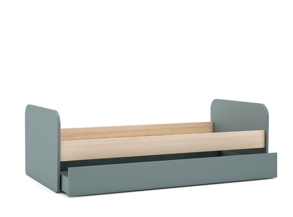 Bicama infantil Esteban madera verde kaki 200-190x90 cm