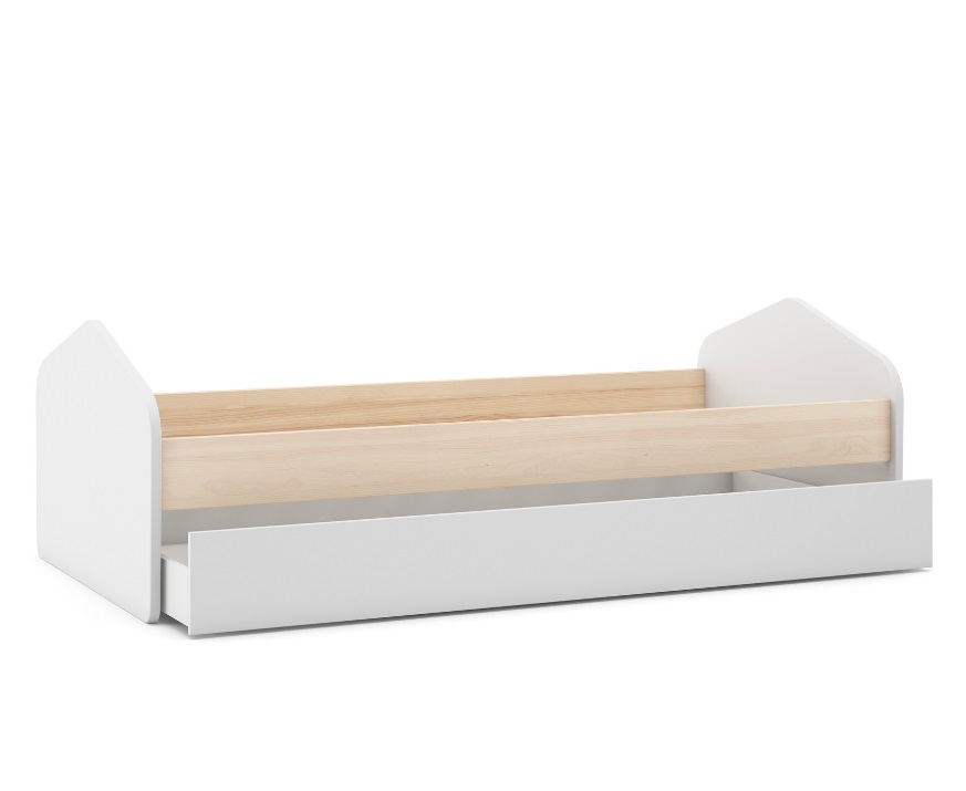 Cama Estefania cera blanca con cajon 90x190/200 cm