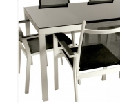 Mesa aluminio Black 160x90