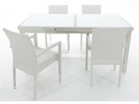 Silla Artic rattan blanco