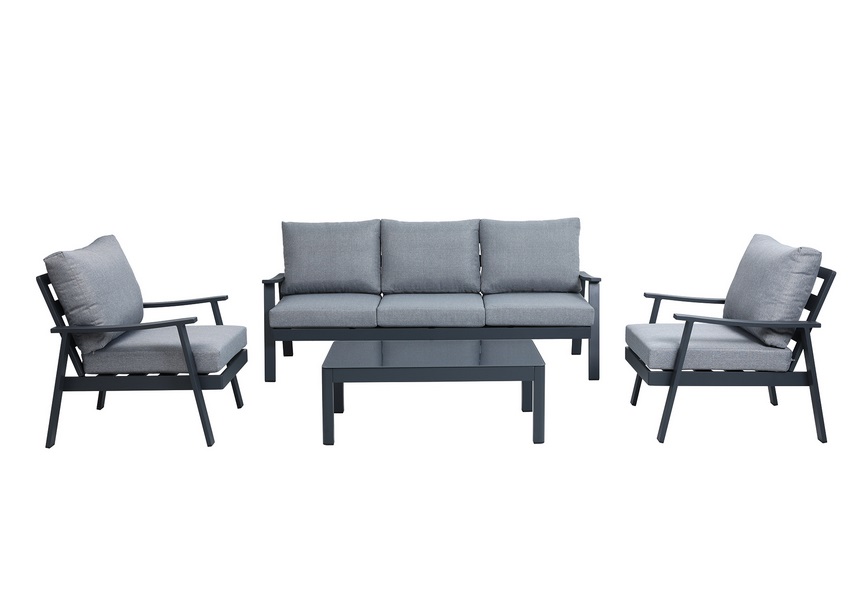 set sofas terraza gris antracita 5 plazas kay