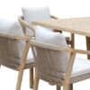 Sillon Eiger terraza y jardin madera acacia cuerda beige