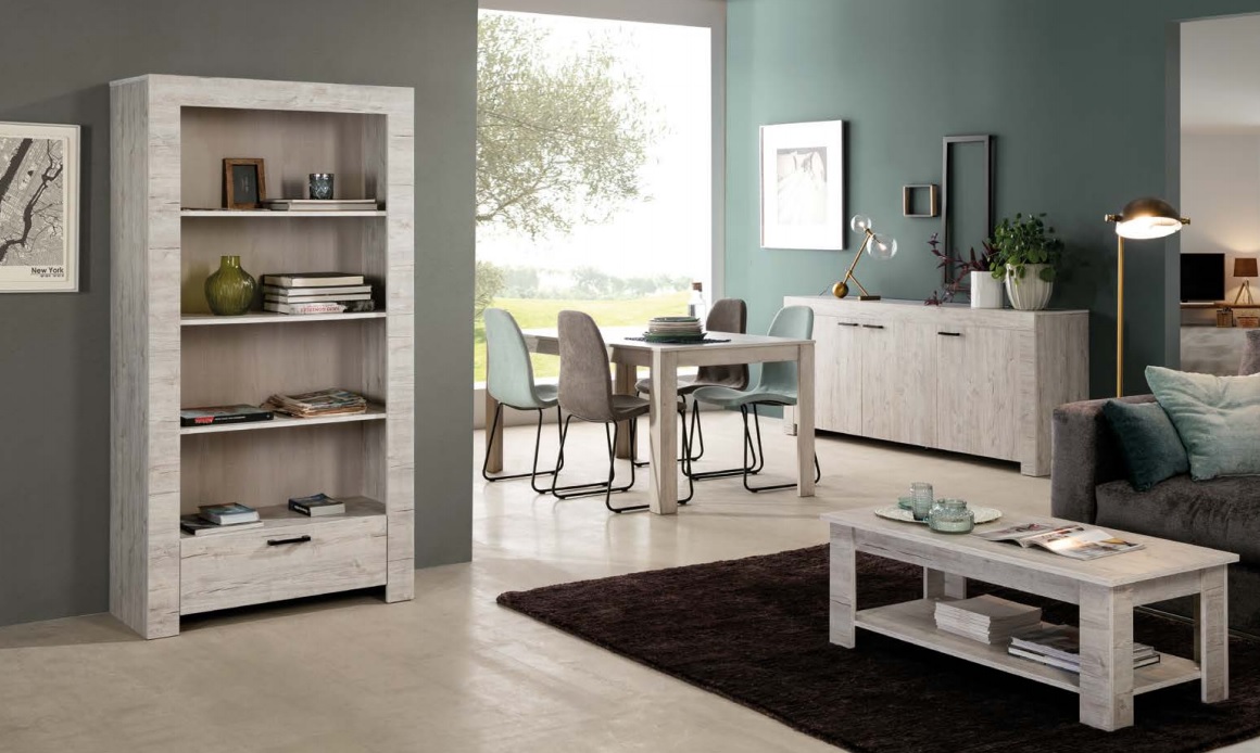 Mesa de comedor Michigan roble 160x90 DT-76