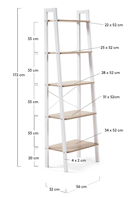 Estanteria nordica visby 172x56