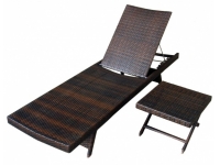 Mesa auxiliar rattan chocolate Maldivas