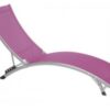 Tumbona plegable playa Fucsia