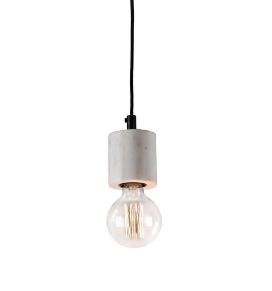 Lampara suspension marmol blanco 11