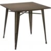 Mesa tolix antik old bronce 80x80