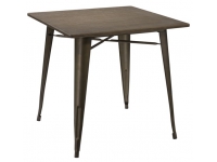 Mesa tolix antik old bronce 80x80