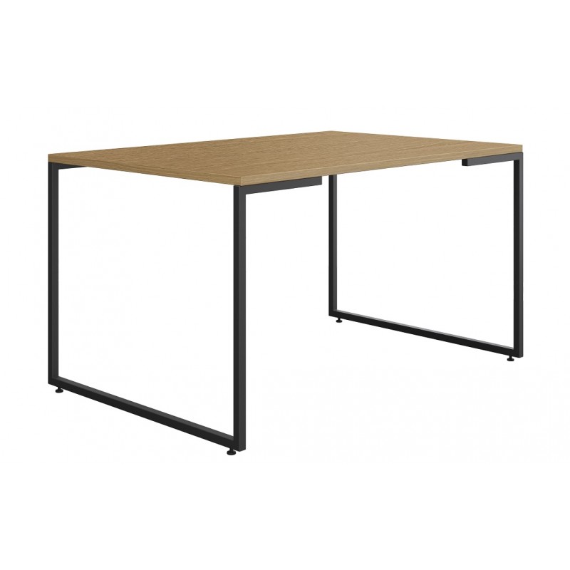 Mesa comedor oporto metal negro y peral 135x90cm