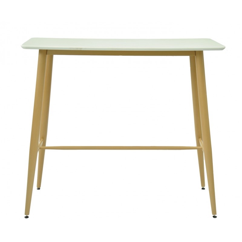 Mesa alta Lliria madera blanco 120x60 cm