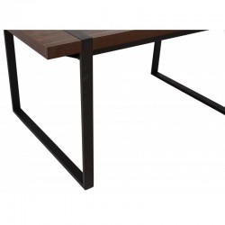 Mesa Nepal tablero de madera bilaminada acabado vintage cerezo 180x90 cm