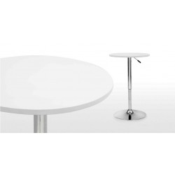 Mesa graduable en altura tapa soft blanca 70cm