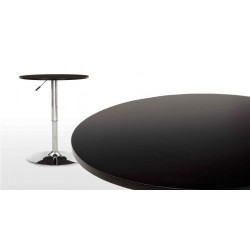 Mesa graduable en altura tapa soft negra 70cm