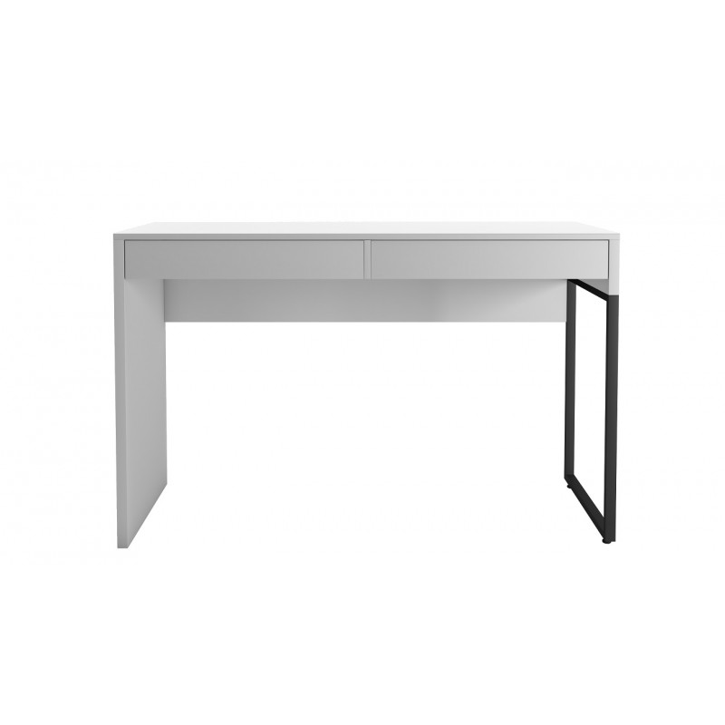 Mesa multiusos Romy blanco y metal negro 120x45x77,5cm