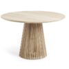 Mesa Art madera natural redonda 120