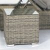 Mesa auxiliar rattan gris Maui