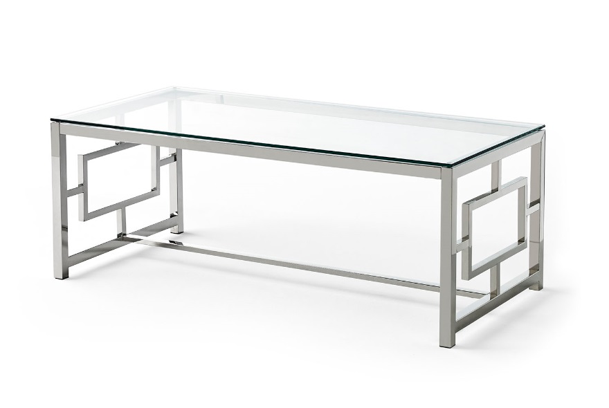 Mesa de centro acero cristal 120x60 CT-228