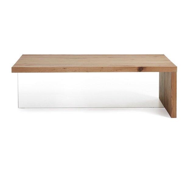 Mesa de centro air cristal roble 120x70