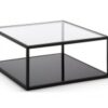 Mesa de centro minimalista acero 80x80