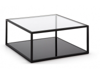 Mesa de centro minimalista acero 80x80