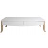 Mesa de centro neoclasica Bianchi blanco roble 120x60