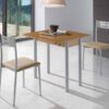 Conjunto de cocina mesa extensible roble Corsa sillas Faro