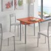 Conjunto de cocina mesa extensible Cerezo Corsa sillas Lago