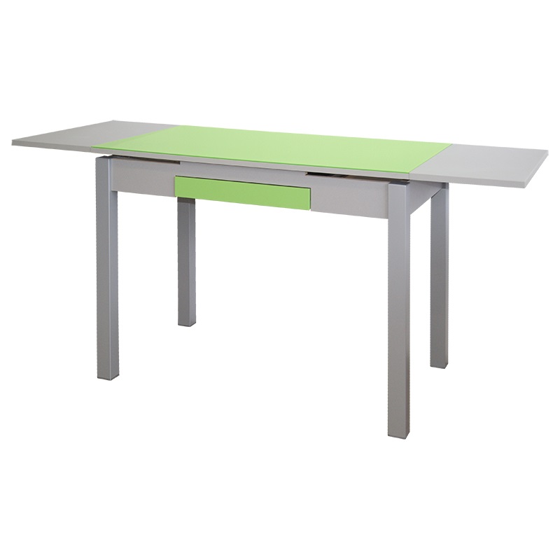 Conjunto de cocina mesa Amtibes MDF gris cristal verde