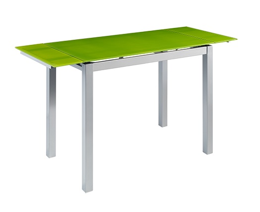 Mesa de cocina extensible Porto  cristal verde