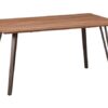 Mesa de comedor candi roble envejecido pies metal 160x90