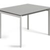 Mesa extensible lam cristal gris 120-180x80