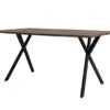 Mesa industrial nogal patas de árbol 160x90