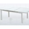 Mesa extensible rattan blanco Artic 180/240 x 100 cm