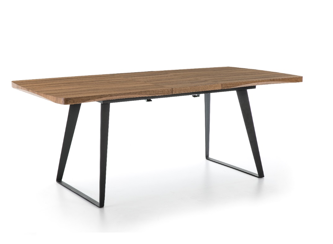 Mesa de comedor extensible roble oscuro DT-110 140-180x90 cm