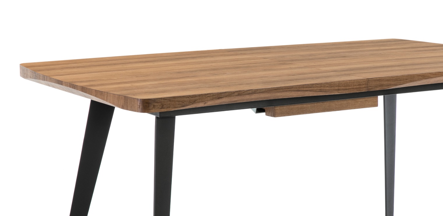 Mesa de comedor extensible roble oscuro DT-110 140-180x90 cm