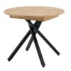 Mesa redonda extensible roble rustico Danube 90-120 cm