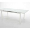 Mesa terraza extensible aluminio blanco Taha 170-220x100