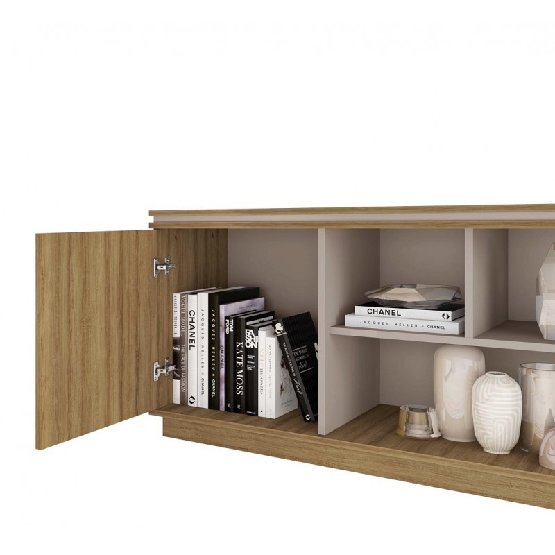 Mueble Tv London nude y roble 180cm