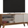 Mueble TV Malasia nogal y blanco roto 150cm