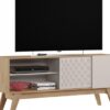 Mueble TV Malasia roble y blanco roto 150cm