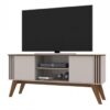 Mueble TV Polonia blanco roto nogal 150cm