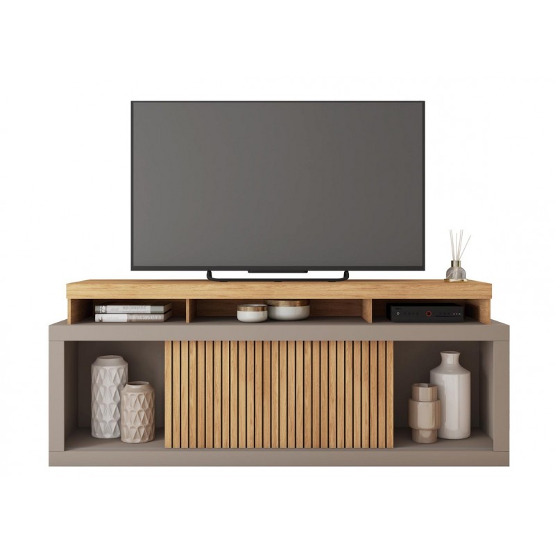 Mueble Tv Rex haya y gris nude 180cm