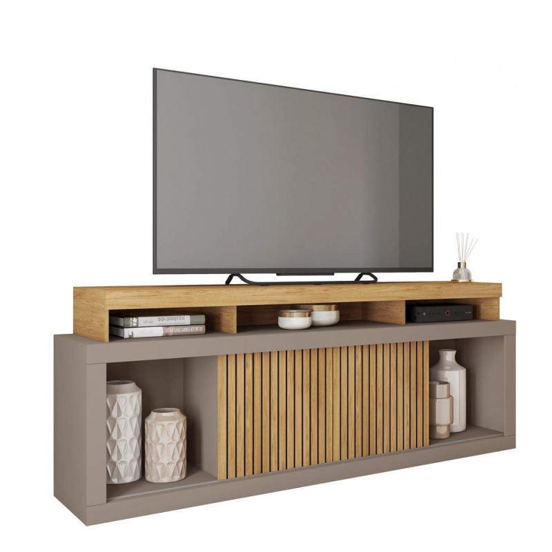 Mueble Tv Rex haya y gris nude 180cm