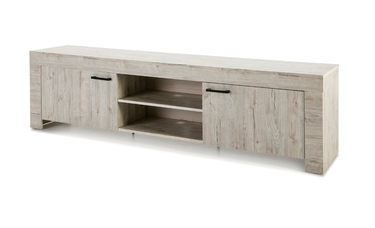 Mueble TV michigan roble envejecido 200 cm