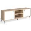 Mueble TV blanco roble Aspen 160 cm