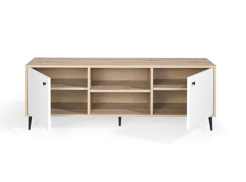 Mueble TV blanco roble Aspen 160 cm