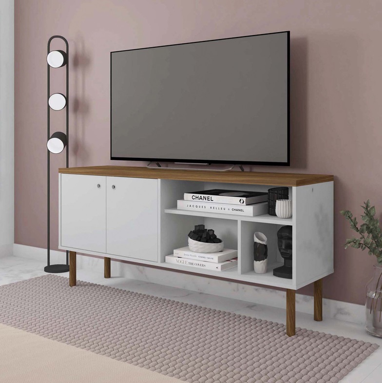 Mueble TV blanco roble Corfu 136