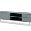 Mueble TV Lavis madera de pino verde kaki 180x52cm