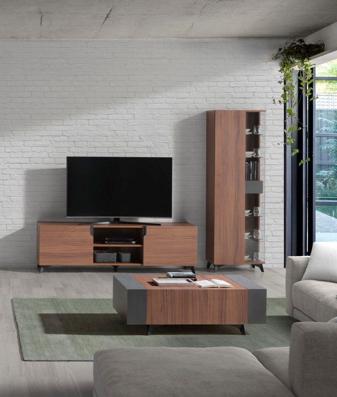 Mueble tv savoy nogal 180 cm